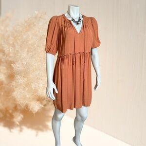 Gentle Fawn Summer Puff Sleeve Mini Dress Size S